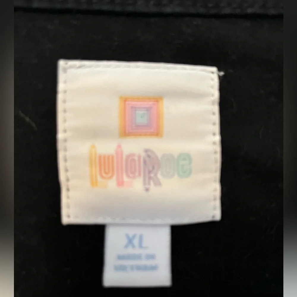 LuLaRoe Black Denim Jacket - Picture 3 of 3